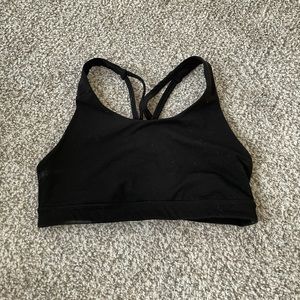 Black go dry sports bra